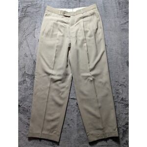 Givenchy Monsieur Pleated Taper Leg Pants Men's Size 35R Beige